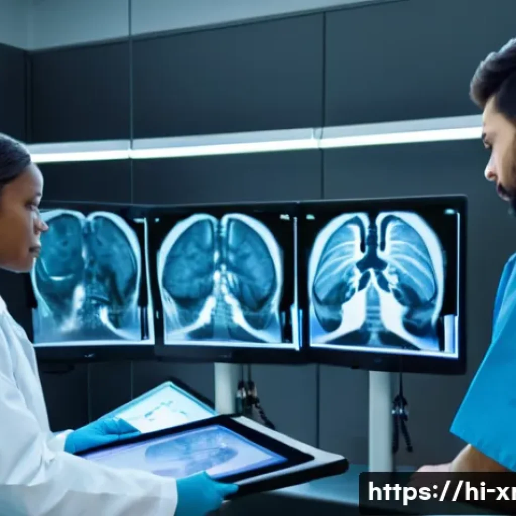 방사선사 자격시험 관련 법규 - **Radiography Students in a Simulation Lab:** A diverse group of young adult students, both male and...